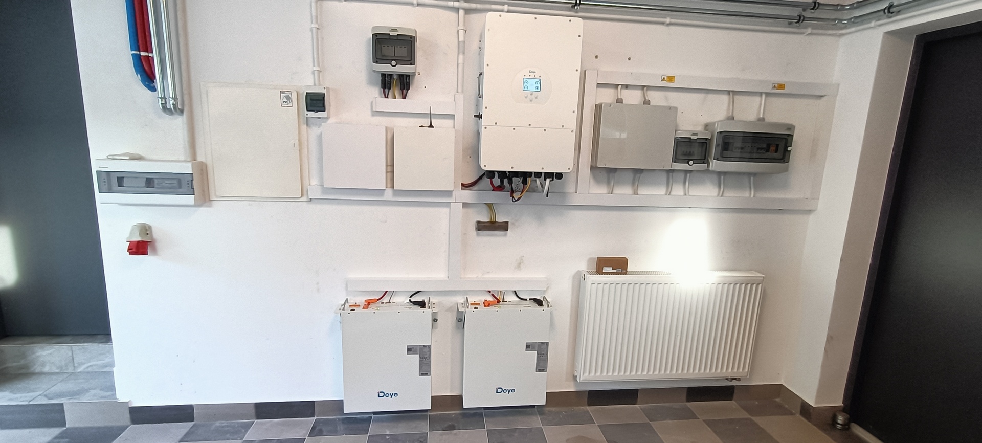 Bank energii w osobnym pomieszczeniu